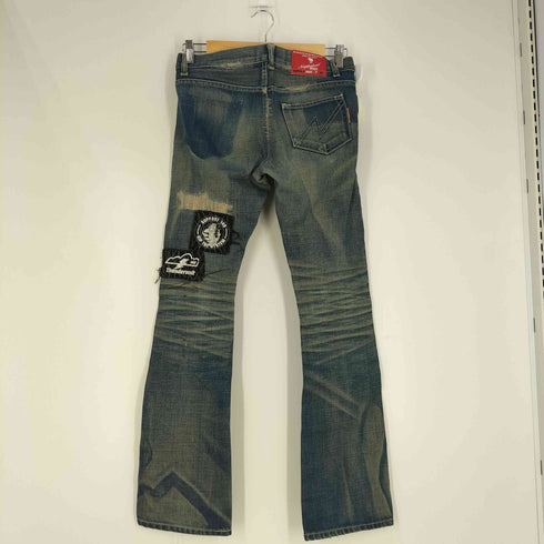 ネイバーフッド NEIGHBORHOOD 04 NARROW-2 SAVAGE ワッペン クラッシュ加工 デニムパンツ メンズ LXS