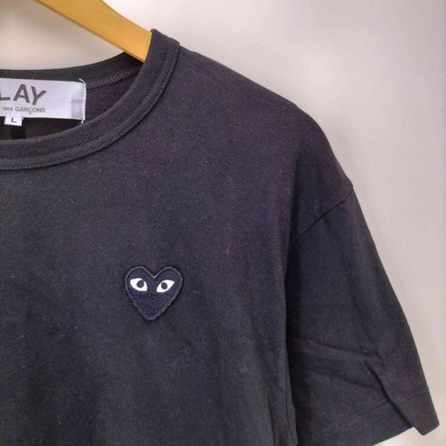 プレイコムデギャルソン PLAY COMME des GARCONS AD2022 ワンポイント ハート 刺繍 S/S クルーネック Tシャツ メンズ JPN:L
