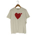 プレイコムデギャルソン PLAY COMME des GARCONS 両面 ハート プリント ワンポイント 刺繍 クルーネック Tシャツ メンズ JPN:L