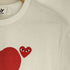 プレイコムデギャルソン PLAY COMME des GARCONS 両面 ハート プリント ワンポイント 刺繍 クルーネック Tシャツ メンズ JPN:L