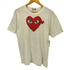 プレイコムデギャルソン PLAY COMME des GARCONS AD2022 ハート プリント ワンポイント 刺繍 S/S クルーネック Tシャツ メンズ JPN:L