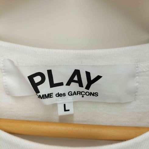 プレイコムデギャルソン PLAY COMME des GARCONS AD2022 ハート プリント ワンポイント 刺繍 S/S クルーネック Tシャツ メンズ JPN:L