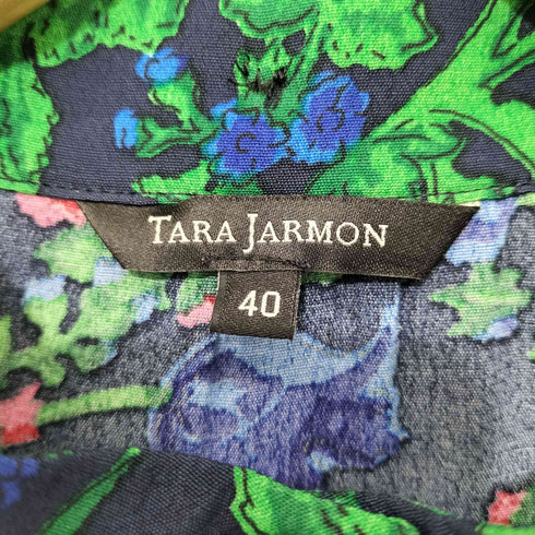 タラジャーモン TARA JARMON 花柄バンドカラーL/S シャツ メンズ 40