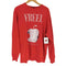 FREEL STATT JEDEンDER WICHTIGEN LEUTE BLEIBEN NICHT アップル プリント L/S クルーネック スウェット トレーナー メンズ JPN:2