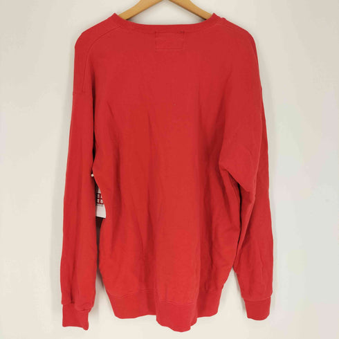 FREEL STATT JEDEンDER WICHTIGEN LEUTE BLEIBEN NICHT アップル プリント L/S クルーネック スウェット トレーナー メンズ JPN:2