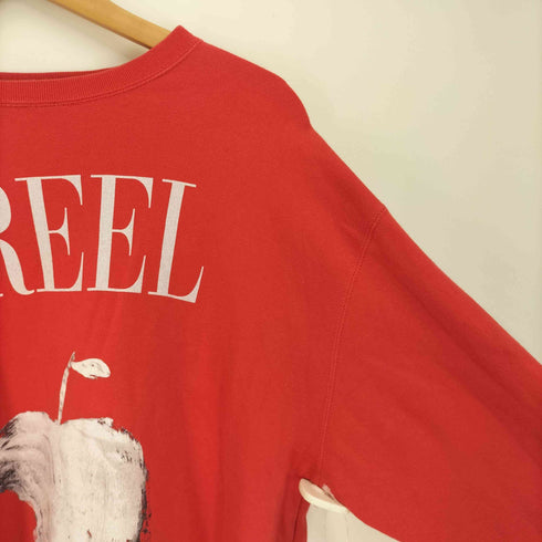 FREEL STATT JEDEンDER WICHTIGEN LEUTE BLEIBEN NICHT アップル プリント L/S クルーネック スウェット トレーナー メンズ JPN:2