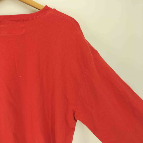 FREEL STATT JEDEンDER WICHTIGEN LEUTE BLEIBEN NICHT アップル プリント L/S クルーネック スウェット トレーナー メンズ JPN:2