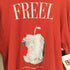 FREEL STATT JEDEンDER WICHTIGEN LEUTE BLEIBEN NICHT アップル プリント L/S クルーネック スウェット トレーナー メンズ JPN:2