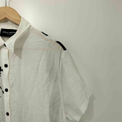 ステラマリアコレツィオーネ stella marina collezione アシンメトリー ロングシャツ シャツワンピース レディース