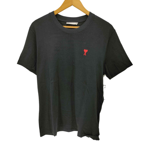 アミアレクサンドルマテュッシ AMI ALEXANDRE MATTIUSSI ICON LOGO S/S TEE ワンポイント ロゴ 刺繍 クルーネック Tシャツ メンズ import:L