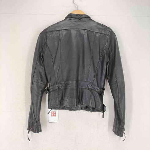 ギャップ Gap ツインジップ ラムレザーダブルライダースジャケット レディース xxs