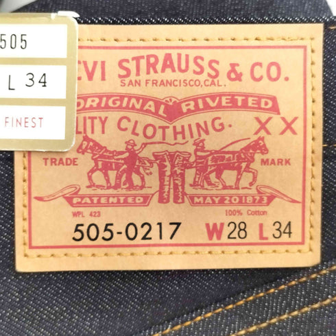 リーバイスヴィンテージクロージング Levis Vintage Clothing 1967年モデル 505xx MADE IN JAPAN フラッシャー付き メンズ 28×34
