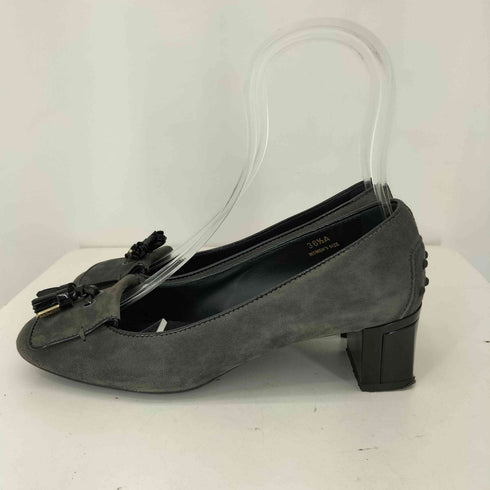 トッズ TOD’S スエードレザー タッセル パンプス レディース 36 1/2A