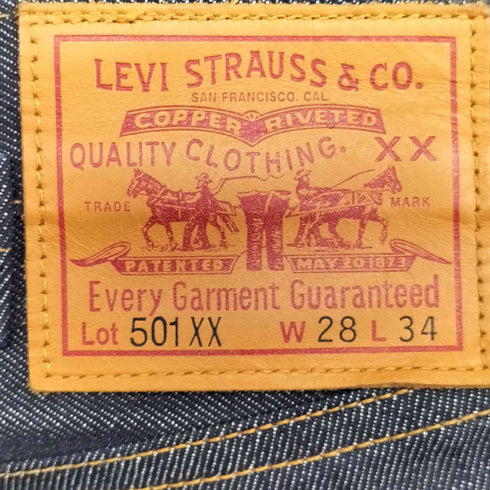 リーバイスヴィンテージクロージング Levis Vintage Clothing 501xxジーンズ KAIHARA DENIM カイハラ赤耳デニム 1937年モデル フラッシャー付き メンズ 28×34