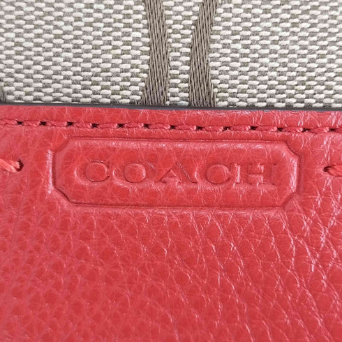 コーチ COACH シグネチャーロゴレザー切替ショルダーバッグ レディース
