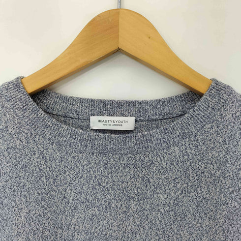 ビューティーアンドユースユナイテッドアローズ BEAUTY & YOUTH UNITED ARROWS コットンメランジハーフスリーブニットプルオーバー レディース