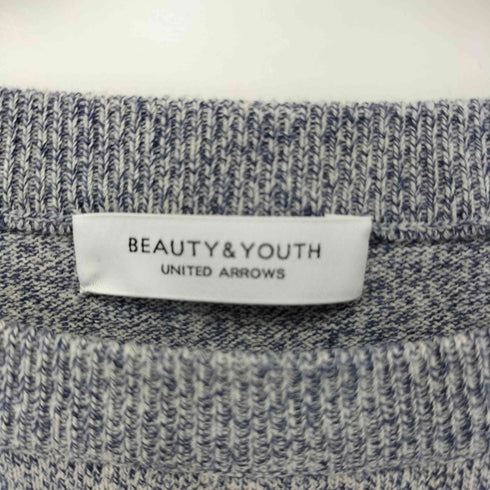 ビューティーアンドユースユナイテッドアローズ BEAUTY & YOUTH UNITED ARROWS コットンメランジハーフスリーブニットプルオーバー レディース