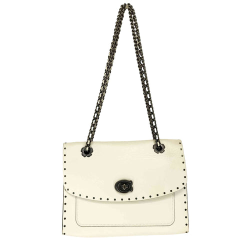 コーチ COACH スタッズデザインショルダーバッグ レディース