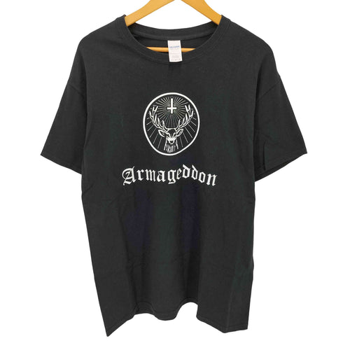 GILDANボディ ARMAGEDDON 企業ロゴ プリント S/S Tシャツ メンズ JPN:L