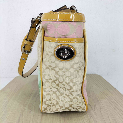 コーチ COACH シグネチャーロゴパッチワークトートバッグ レディース
