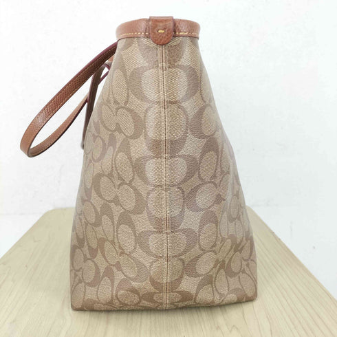 コーチ COACH シグネチャーロゴオールレザートートバッグ レディース