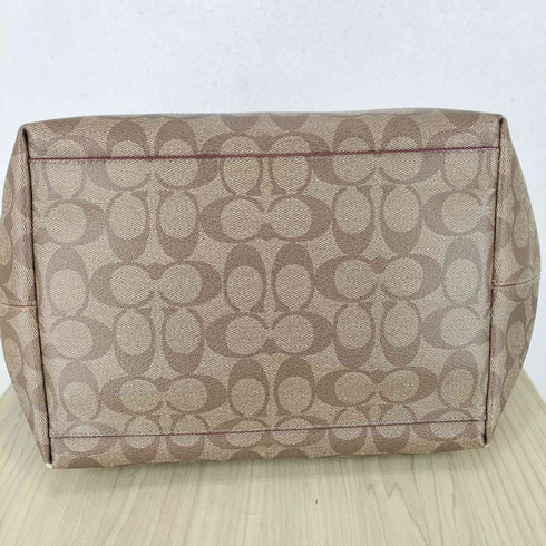 コーチ COACH シグネチャーロゴオールレザートートバッグ レディース