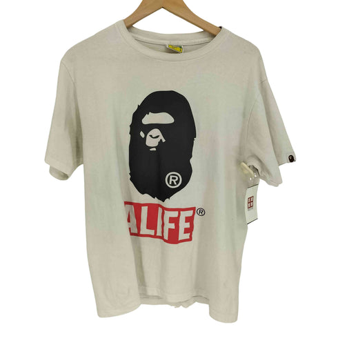 アベイシングエイプ BAPE by A BATHING APE ALIFE エイプ HEAD プリント Tシャツ メンズ JPN:L