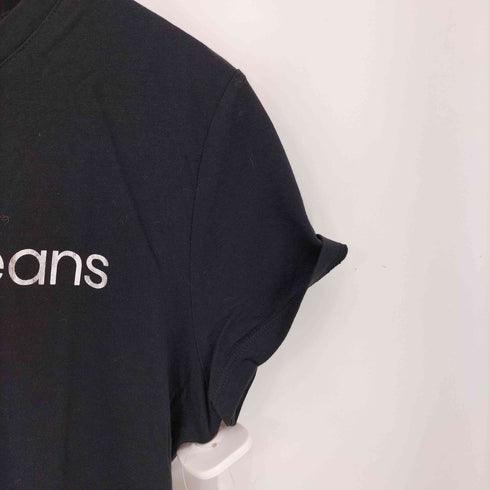 カルバンクラインジーンズ Calvin Klein Jeans ロゴプリント ストレッチ クルーネック Tシャツ レディース import:M