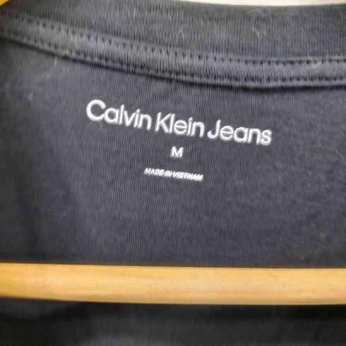 カルバンクラインジーンズ Calvin Klein Jeans ロゴプリント ストレッチ クルーネック Tシャツ レディース import:M