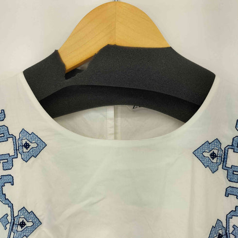 ザラ ZARA エンブロイダリー ノースリーブ ワンピース レディース import:S