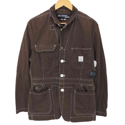ジュンヤワタナベコムデギャルソンマン JUNYA WATANABE COMME des GARCONS MAN AD2005 06SS 解体再構築 製品染 カバーオール ジャケット メンズ SS