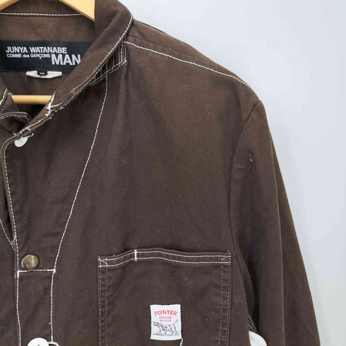 ジュンヤワタナベコムデギャルソンマン JUNYA WATANABE COMME des GARCONS MAN AD2005 06SS 解体再構築 製品染 カバーオール ジャケット メンズ SS