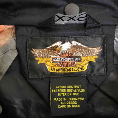 ハーレーダビッドソン HARLEY-DAVIDSON リフレクター ハイネック ナイロンジャケット メンズ XXS