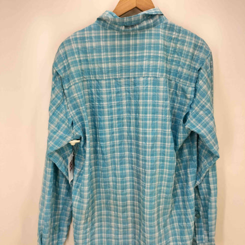 EXO FFICIO 裏地 メッシュ チェック L/S ボタンダウン フィッシング シャツ メンズ import:M