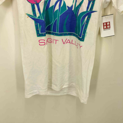 TUFF TEE USA製 アート グラフィック プリント S/S モックネック Tシャツ メンズ import:S