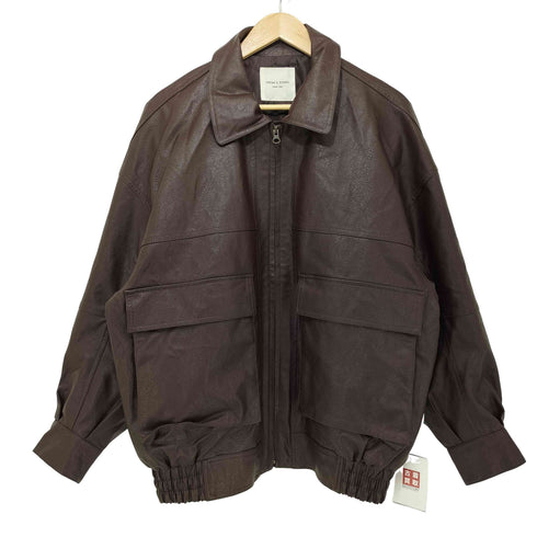 フリークスストア FREAKS STORE フェイクレザー ブルゾンジャケット メンズ FREE
