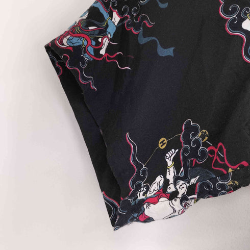 フラグスタフ F-LAGSTUF-F 地獄特急便 総柄シャツ メンズ JPN:L