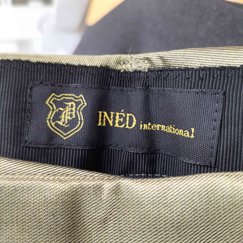 イネド INED メタリックテーパードパンツ レディース 7