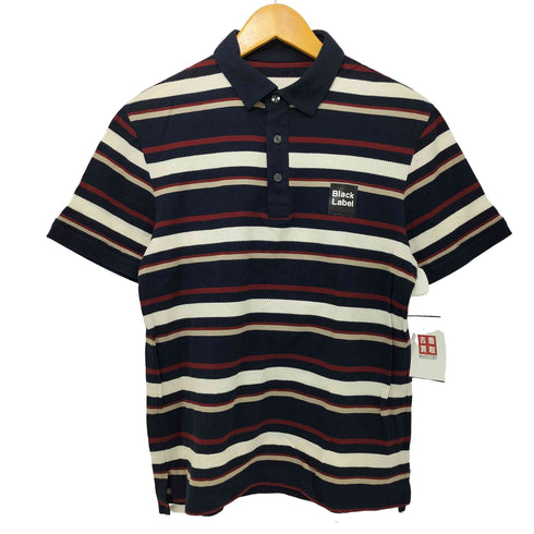 ブラックレーベルクレストブリッジ BLACK LABEL CRESTBRIDGE S/S スクエアロゴボーダーポロシャツ メンズ import:M