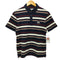 ブラックレーベルクレストブリッジ BLACK LABEL CRESTBRIDGE S/S スクエアロゴボーダーポロシャツ メンズ import:M