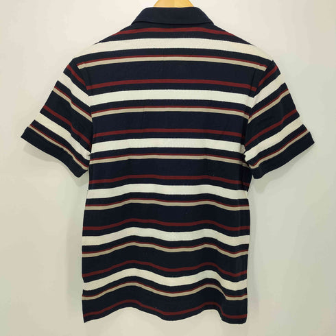 ブラックレーベルクレストブリッジ BLACK LABEL CRESTBRIDGE S/S スクエアロゴボーダーポロシャツ メンズ import:M