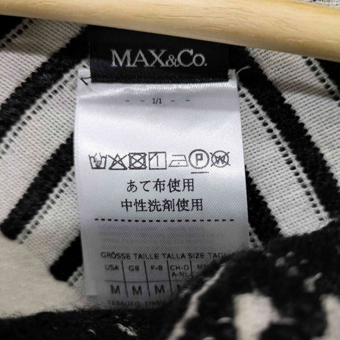 マックスアンドコー MAX & CO. 幾何学柄 ポンチョ レディース import:M