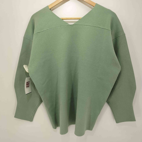 d'un a dix L/S レーヨン混 Vネックトップス レディース JPN:38