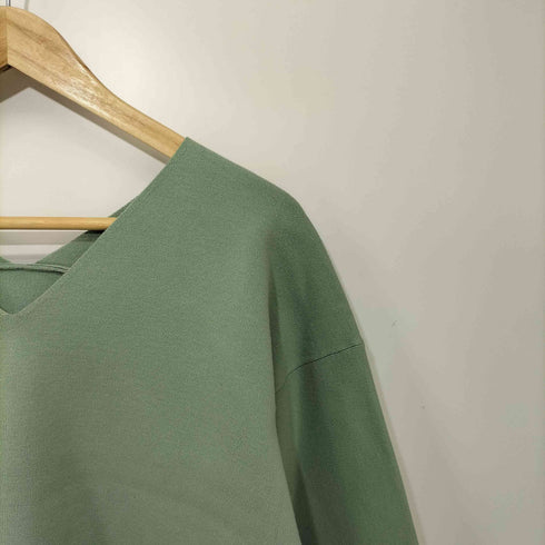 d'un a dix L/S レーヨン混 Vネックトップス レディース JPN:38