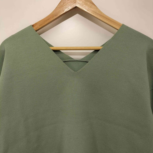 d'un a dix L/S レーヨン混 Vネックトップス レディース JPN:38