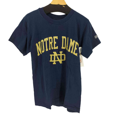 ザコットンエクスチェンジ THE COTTON EXCHANGE カレッジロゴプリントTee NOTRE DAME メンズ import:M