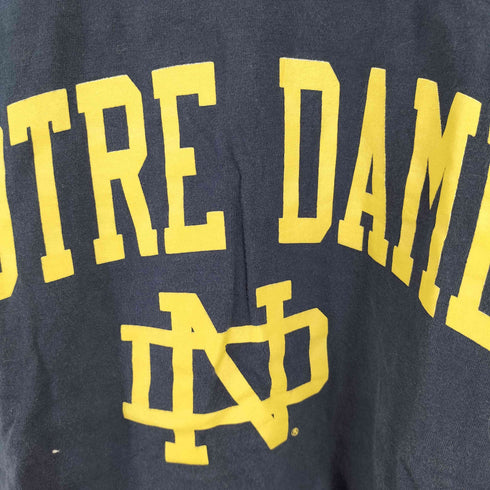 ザコットンエクスチェンジ THE COTTON EXCHANGE カレッジロゴプリントTee NOTRE DAME メンズ import:M