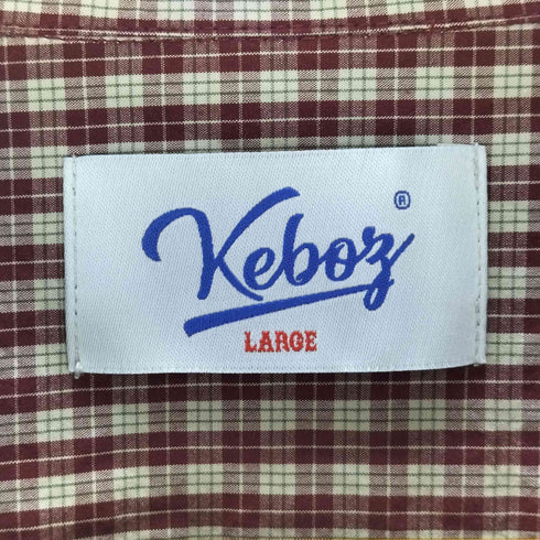 ケボズ KEboz 25SS CHECK SHIRT JACKET メンズ JPN:L