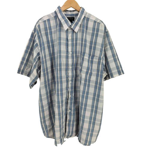 LUXURY MICROFIBER S/S チェックシャツ メンズ 2XL