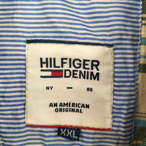 トミーヒルフィガー TOMMY HILFIGER L/S ワンポケットチェックシャツ メンズ import:XXL